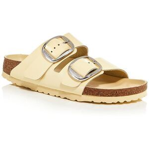 Birkenstock Tan Sandals with Silver Buckles